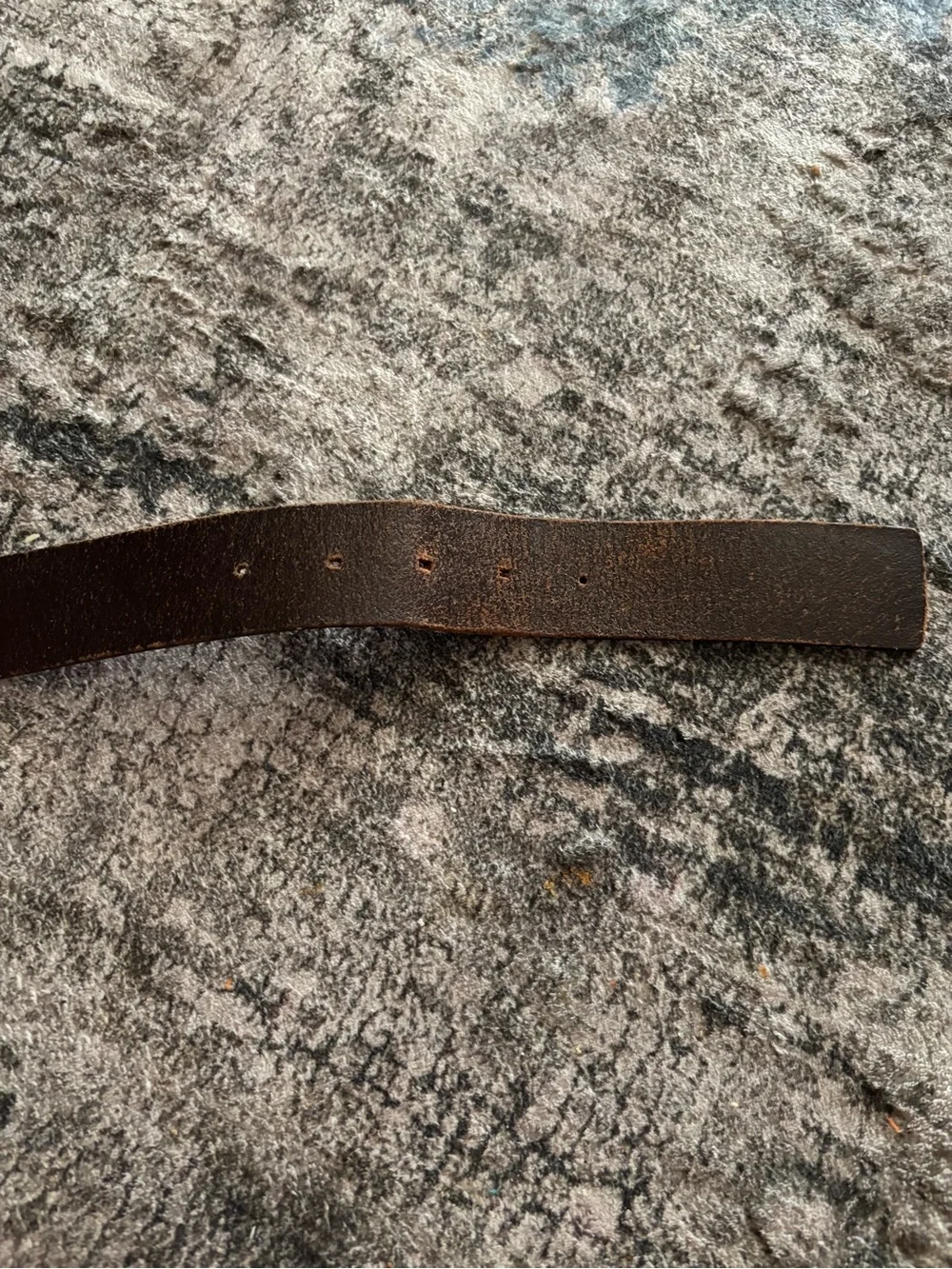 Banana Republic Dark Brown Leather Belt with Silver Rectangular Buckle